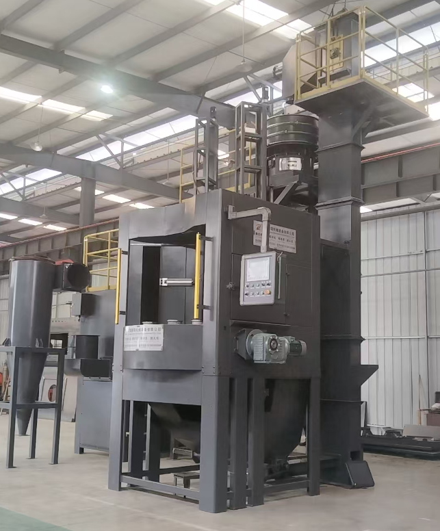 石家庄转盘式喷砂机 提升圆形工件处理效率